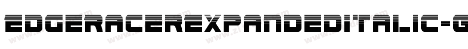 EdgeRacerExpandedItalic-G2pO字体转换