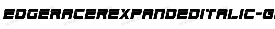 EdgeRacerExpandedItalic-G2pO字体转换