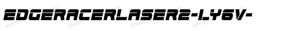 EdgeRacerLaser2-ly6V字体转换