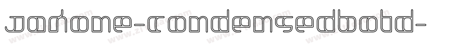Jakone-CondensedBold字体转换