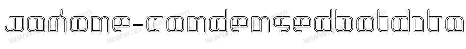 Jakone-CondensedBoldItalic字体转换