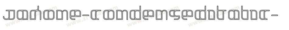Jakone-CondensedItalic字体转换