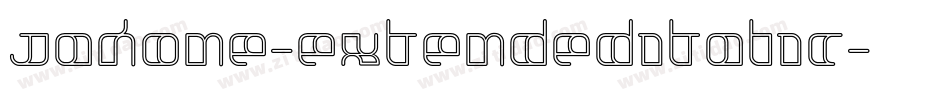 Jakone-ExtendedItalic字体转换
