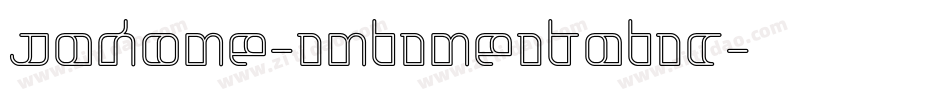 Jakone-InlineItalic字体转换