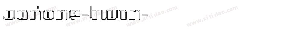 Jakone-Twin字体转换