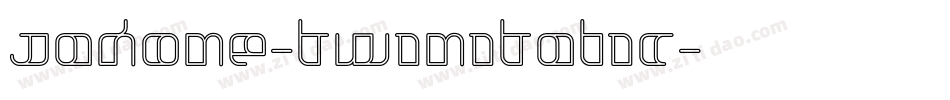Jakone-TwinItalic字体转换