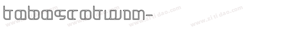 TabascoTwin字体转换