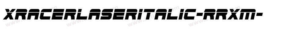 XRacerLaserItalic-RRXM字体转换