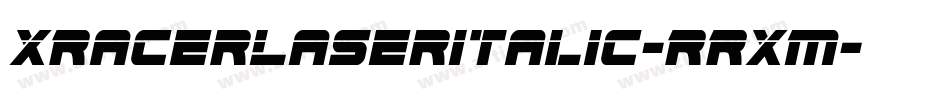 XRacerLaserItalic-RRXM字体转换