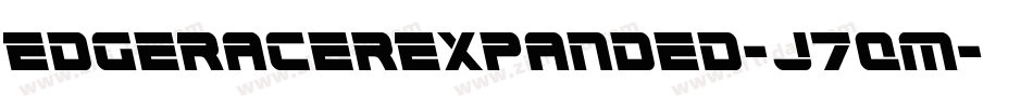EdgeRacerExpanded-J7qm字体转换