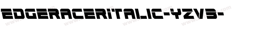 EdgeRacerItalic-yzv3字体转换