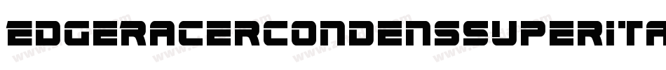 EdgeRacerCondensSuperItal-XogG字体转换