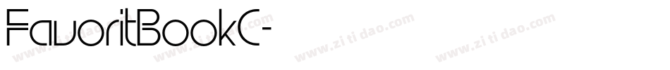 FavoritBookC字体转换