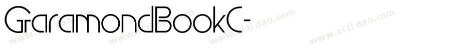 GaramondBookC字体转换