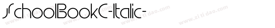 SchoolBookC-Italic字体转换