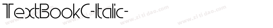 TextBookC-Italic字体转换