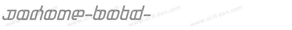 Jakone-Bold字体转换