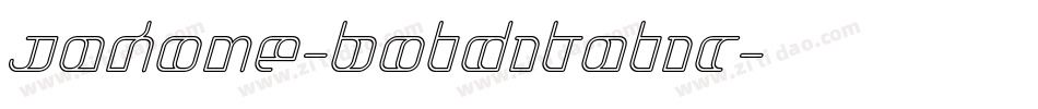 Jakone-BoldItalic字体转换