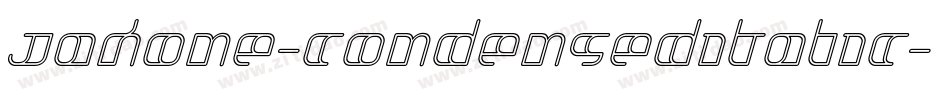 Jakone-CondensedItalic字体转换