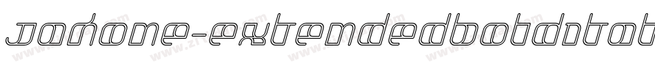 Jakone-ExtendedBoldItalic字体转换