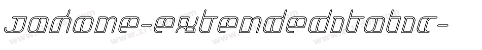 Jakone-ExtendedItalic字体转换