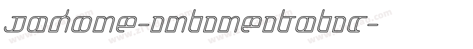 Jakone-InlineItalic字体转换
