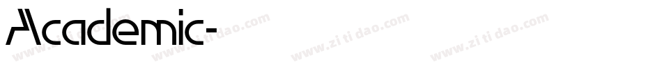 Academic字体转换