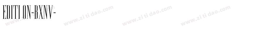 Edition-BxnV字体转换