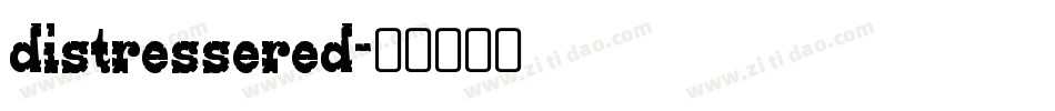 distressered字体转换