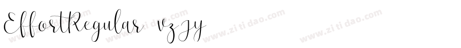 EffortRegular-vzJy字体转换