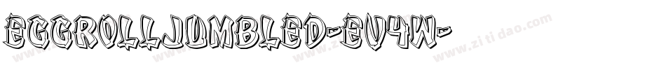 EggRollJumbled-Ev4W字体转换
