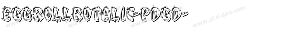 EggRollRotalic-pdgd字体转换