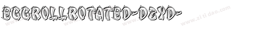 EggRollRotated-D2YD字体转换