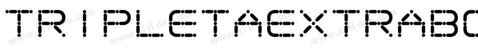 TripletaExtrabold-xVx0字体转换