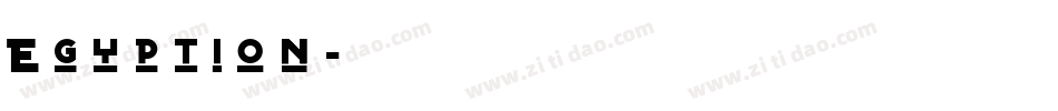 Egyption字体转换