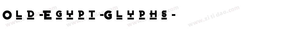 Old-Egypt-Glyphs字体转换