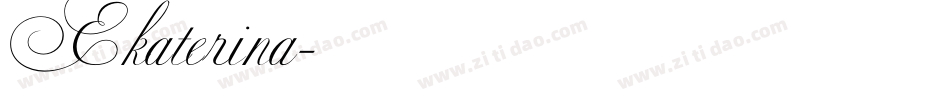Ekaterina字体转换