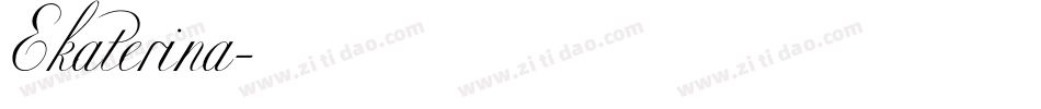 Ekaterina字体转换