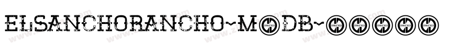 ElSanchoRancho-M8DB字体转换