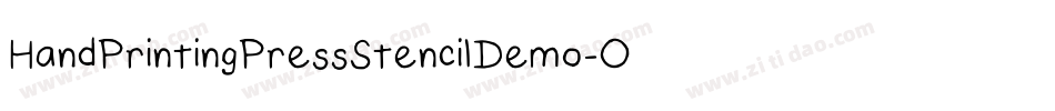 HandPrintingPressStencilDemo-OnjA字体转换