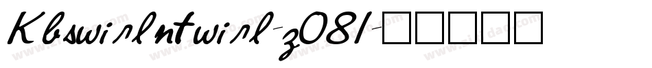Kbswirlntwirl-zO81字体转换