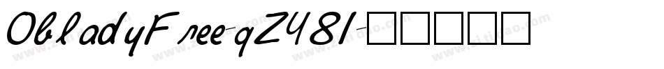 ObladyFree-qZY81字体转换