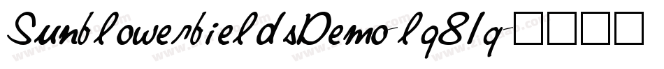 SunflowerfieldsDemo-lg81q字体转换