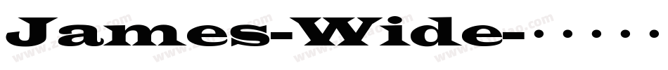James-Wide字体转换