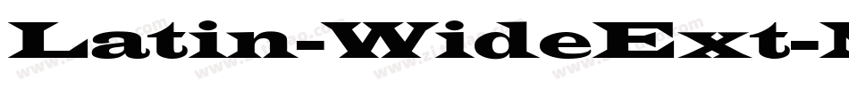 Latin-WideExt-Normal字体转换