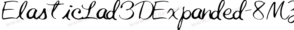 ElasticLad3DExpanded-8MZPM字体转换
