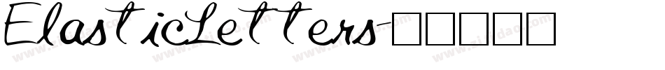 ElasticLetters字体转换