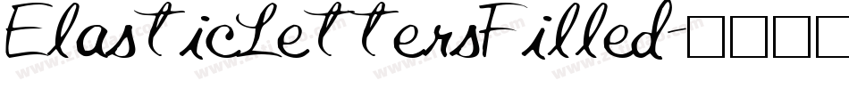 ElasticLettersFilled字体转换
