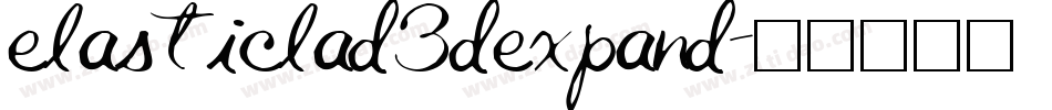elasticlad3dexpand字体转换