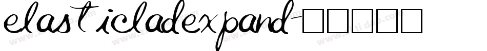 elasticladexpand字体转换